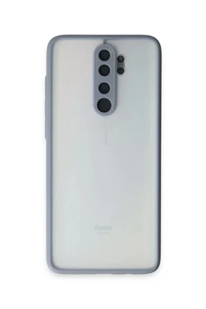 Newface Xiaomi Redmi Note 8 Pro Kılıf Montreal Silikon Kapak - Gri
