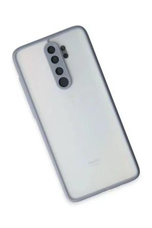 Newface Xiaomi Redmi Note 8 Pro Kılıf Montreal Silikon Kapak - Gri
