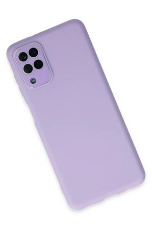 Newface Samsung Galaxy A22 Kılıf Lansman Glass Kapak - Lila