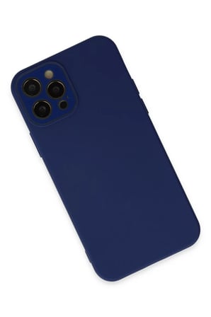 Newface Apple iPhone 12 Pro Kılıf Lansman Glass Kapak - Sky Blue