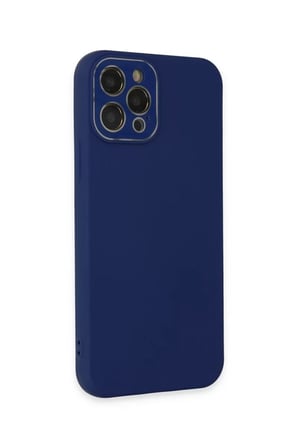 Newface Apple iPhone 12 Pro Kılıf Lansman Glass Kapak - Sky Blue