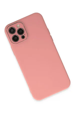Newface Apple iPhone 12 Pro Kılıf Lansman Glass Kapak - Pembe
