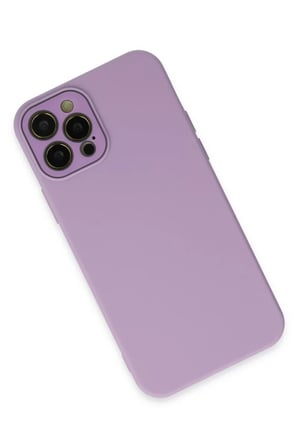 Newface Apple iPhone 12 Pro Kılıf Lansman Glass Kapak - Lila