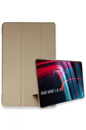 Newface Apple iPad Mini 3 Kılıf Tablet Smart Kılıf - Gold