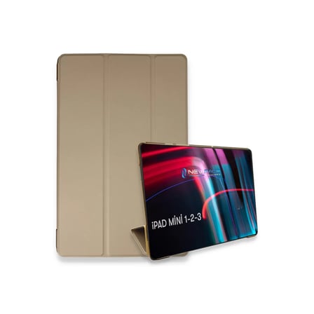 Newface Apple iPad Mini 3 Kılıf Tablet Smart Kılıf - Gold