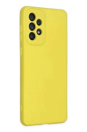 Newface Samsung Galaxy A23 4G Kılıf Nano içi Kadife Silikon - Sarı