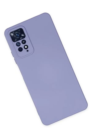 Newface Xiaomi Redmi Note 11 Pro Kılıf Nano içi Kadife Silikon - Lila