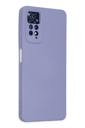 Newface Xiaomi Redmi Note 11 Pro Kılıf Nano içi Kadife Silikon - Lila