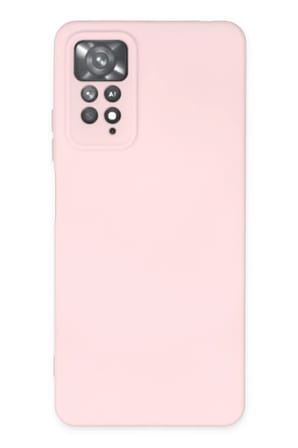 Newface Xiaomi Redmi Note 11 Pro Kılıf Nano içi Kadife Silikon - Pudra