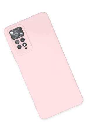 Newface Xiaomi Redmi Note 11 Pro Kılıf Nano içi Kadife Silikon - Pudra