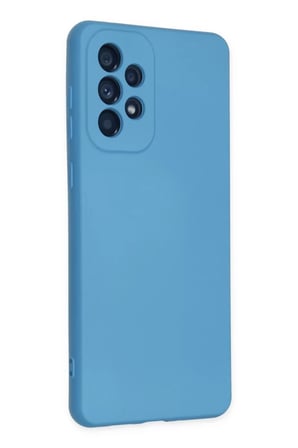 Newface Samsung Galaxy A23 4G Kılıf Nano içi Kadife Silikon - Mavi