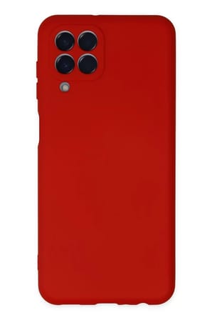 Newface Samsung Galaxy M33 Kılıf Nano içi Kadife Silikon - Kırmızı