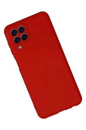 Newface Samsung Galaxy M33 Kılıf Nano içi Kadife Silikon - Kırmızı