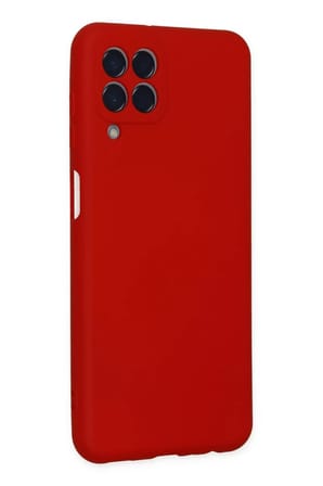 Newface Samsung Galaxy M33 Kılıf Nano içi Kadife Silikon - Kırmızı