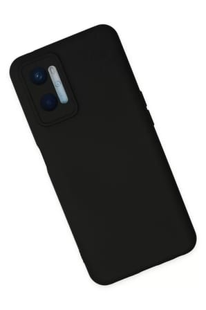 Newface Oppo A96 Kılıf Nano içi Kadife Silikon - Siyah