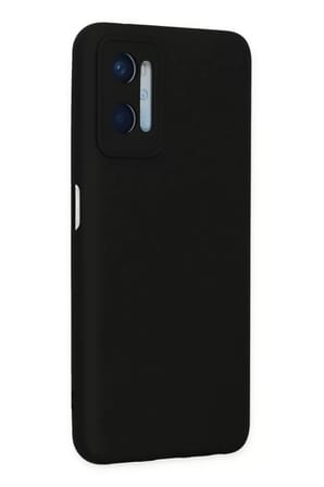 Newface Oppo A96 Kılıf Nano içi Kadife Silikon - Siyah