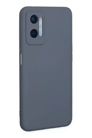Newface Oppo A96 Kılıf Nano içi Kadife Silikon - Gri