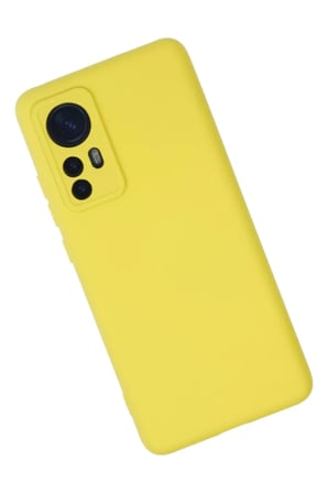 Newface Xiaomi Mi 12 Kılıf Nano içi Kadife Silikon - Sarı