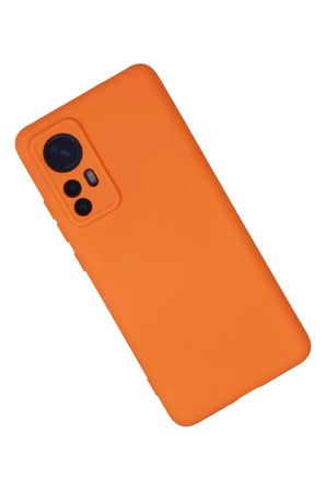 Newface Xiaomi Mi 12 Kılıf Nano içi Kadife Silikon - Turuncu