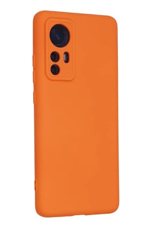 Newface Xiaomi Mi 12 Kılıf Nano içi Kadife Silikon - Turuncu