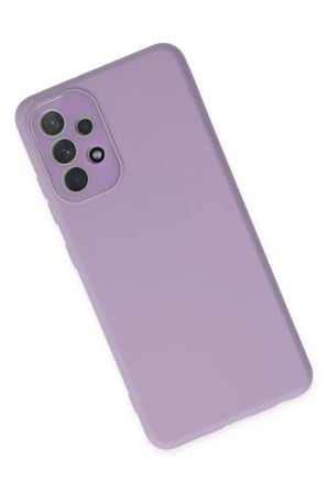 Newface Samsung Galaxy A53 5G Kılıf Lansman Glass Kapak - Lila