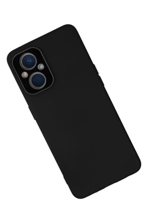 Newface Oppo Reno 7 Lite Kılıf Lansman Glass Kapak - Siyah