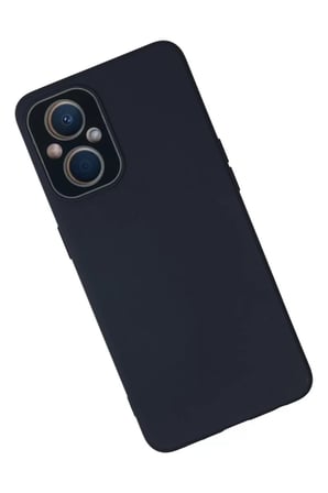 Newface Oppo Reno 7 Lite Kılıf Lansman Glass Kapak - Lacivert