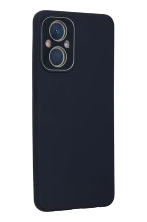 Newface Oppo Reno 7 Lite Kılıf Lansman Glass Kapak - Lacivert