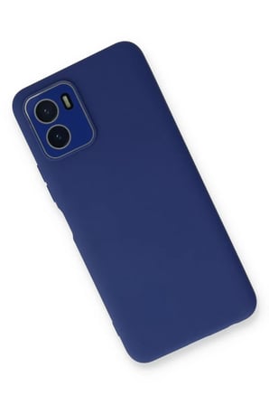 Newface Vivo Y15S Kılıf Lansman Glass Kapak - Sky Blue