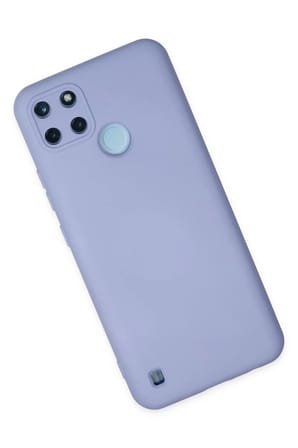 Newface Realme C25Y Kılıf Nano içi Kadife Silikon - Lila