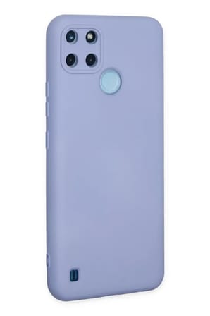 Newface Realme C25Y Kılıf Nano içi Kadife Silikon - Lila
