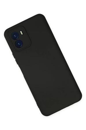 Newface Vivo Y15S Kılıf Nano içi Kadife Silikon - Siyah