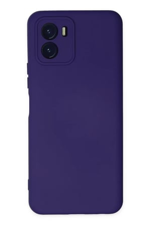 Newface Vivo Y15S Kılıf Nano içi Kadife Silikon - Mor