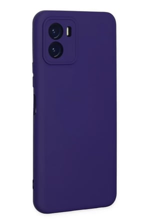 Newface Vivo Y15S Kılıf Nano içi Kadife Silikon - Mor
