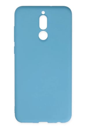 Newface Huawei Mate 10 Lite Kılıf Nano içi Kadife Silikon - Mavi