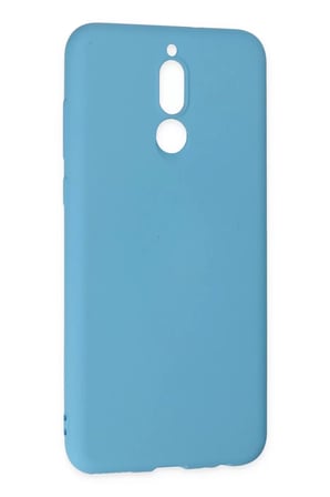 Newface Huawei Mate 10 Lite Kılıf Nano içi Kadife Silikon - Mavi