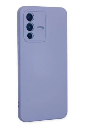 Newface Vivo V23 5G Kılıf Nano içi Kadife Silikon - Lila