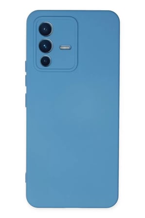 Newface Vivo V23 5G Kılıf Nano içi Kadife Silikon - Mavi