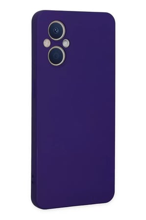 Newface Oppo Reno 7 Lite Kılıf Nano içi Kadife Silikon - Mor
