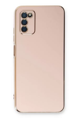 Newface Samsung Galaxy A03S Kılıf Volet Silikon - Pembe