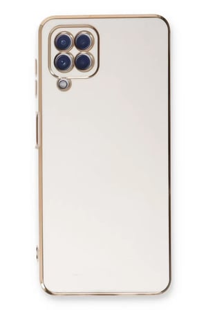 Newface Samsung Galaxy A22 Kılıf Volet Silikon - Beyaz