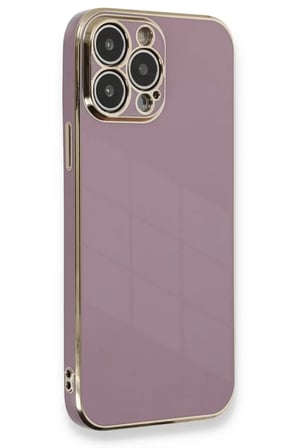 Newface Apple iPhone 13 Pro Max Kılıf Volet Silikon - Mor