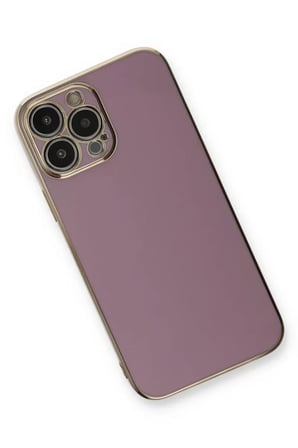 Newface Apple iPhone 13 Pro Max Kılıf Volet Silikon - Mor