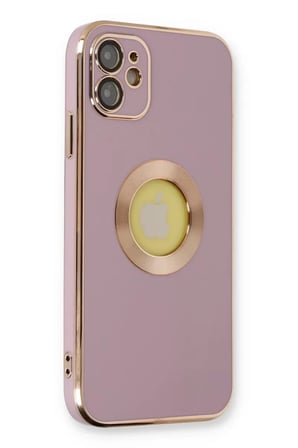 Newface Apple iPhone 12 Kılıf Store Silikon - Mor
