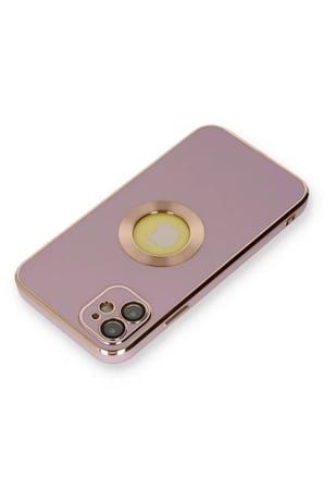 Newface Apple iPhone 12 Kılıf Store Silikon - Mor