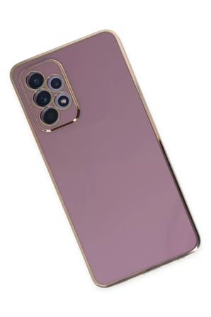 Newface Samsung Galaxy A52 Kılıf Volet Silikon - Mor