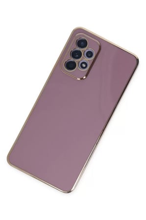 Newface Samsung Galaxy A52 Kılıf Volet Silikon - Mor