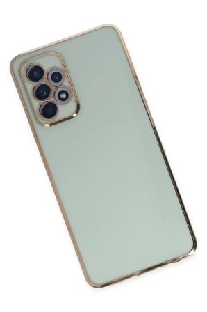 Newface Samsung Galaxy A52 Kılıf Volet Silikon - Açık Yeşil