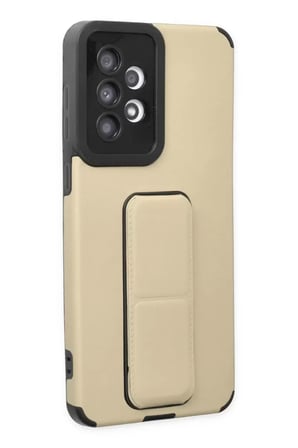 Newface Samsung Galaxy A33 5G Kılıf Mega Standlı Silikon - Gold