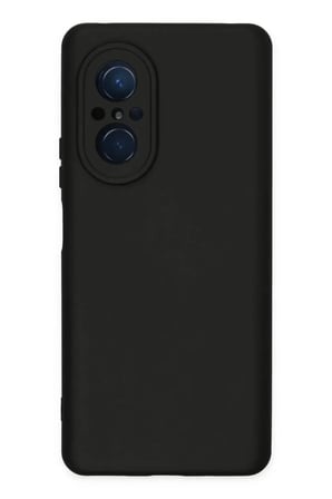Newface Huawei Nova 9 SE Kılıf Nano içi Kadife Silikon - Siyah